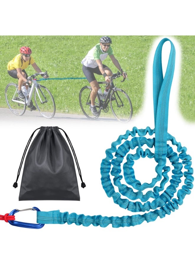 Daytoyz Bicycle Tow Rope Belt Strap,Bike Tow Rope Bungee Mountain Bike Parent-Child Pull Reflective Traction Portable Outdoor Bicycle Towing Strap with Frame Bag(Up to 500 lbs/225 kg) - Image 1